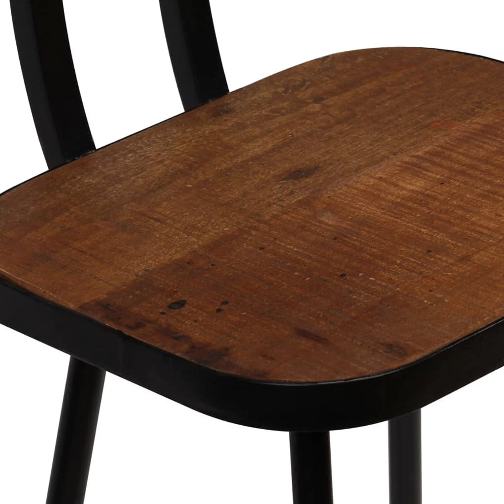 2 Piece Bar Stools with Backrest Steel Frame N23215