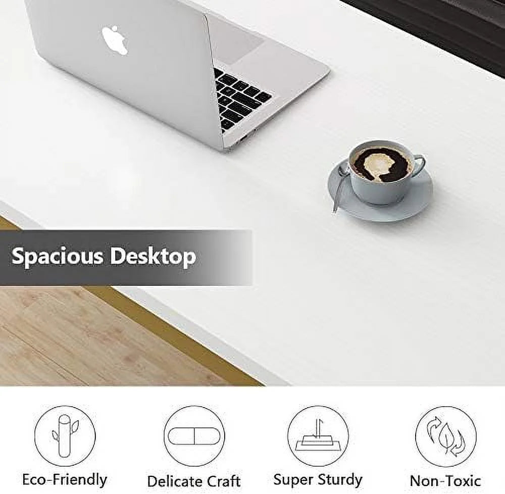 78.7 x 39.4 inch White Computer Desk P463609