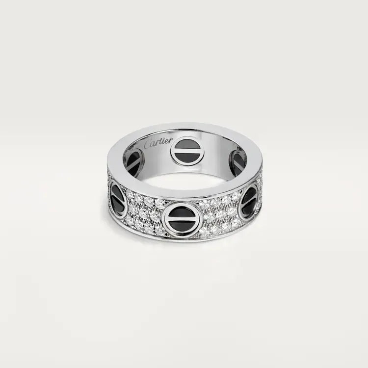 Ceramic Diamond-Paved Ring A32344