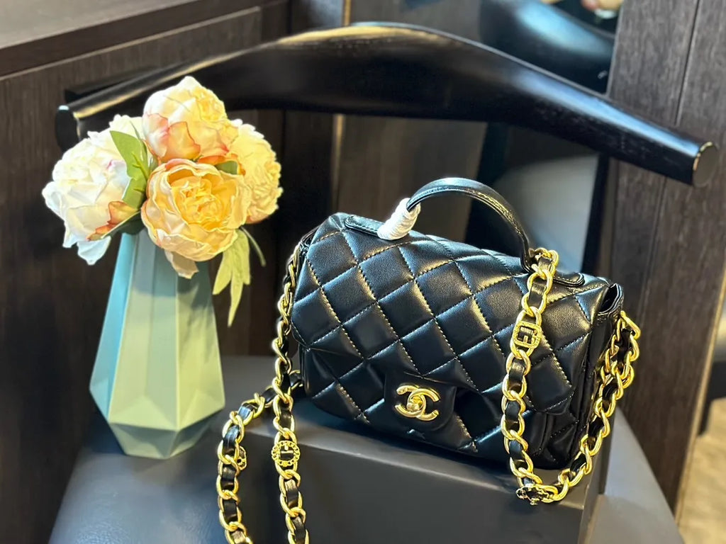 Mini Flap Bag with Top Handle N33369