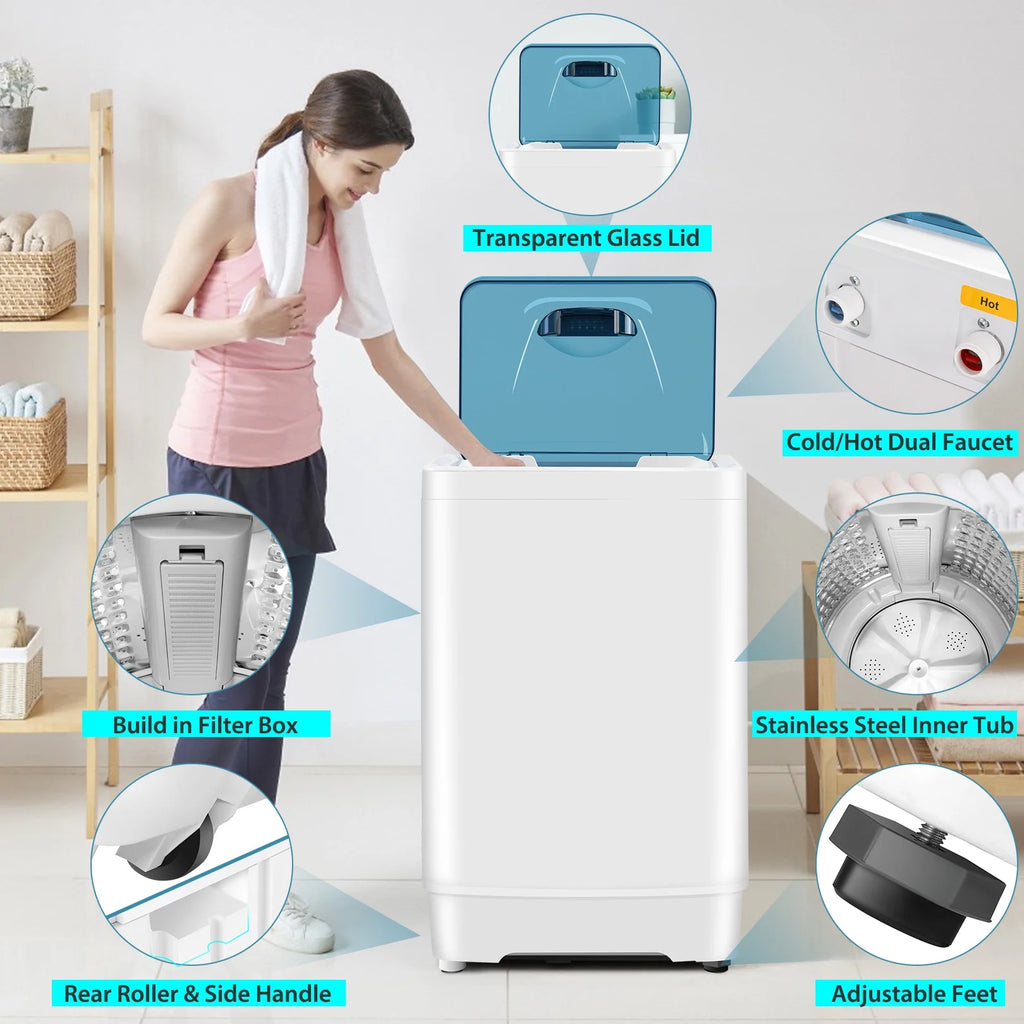 Portable Fully Automatic Washing Machine with 8 Programs R571686