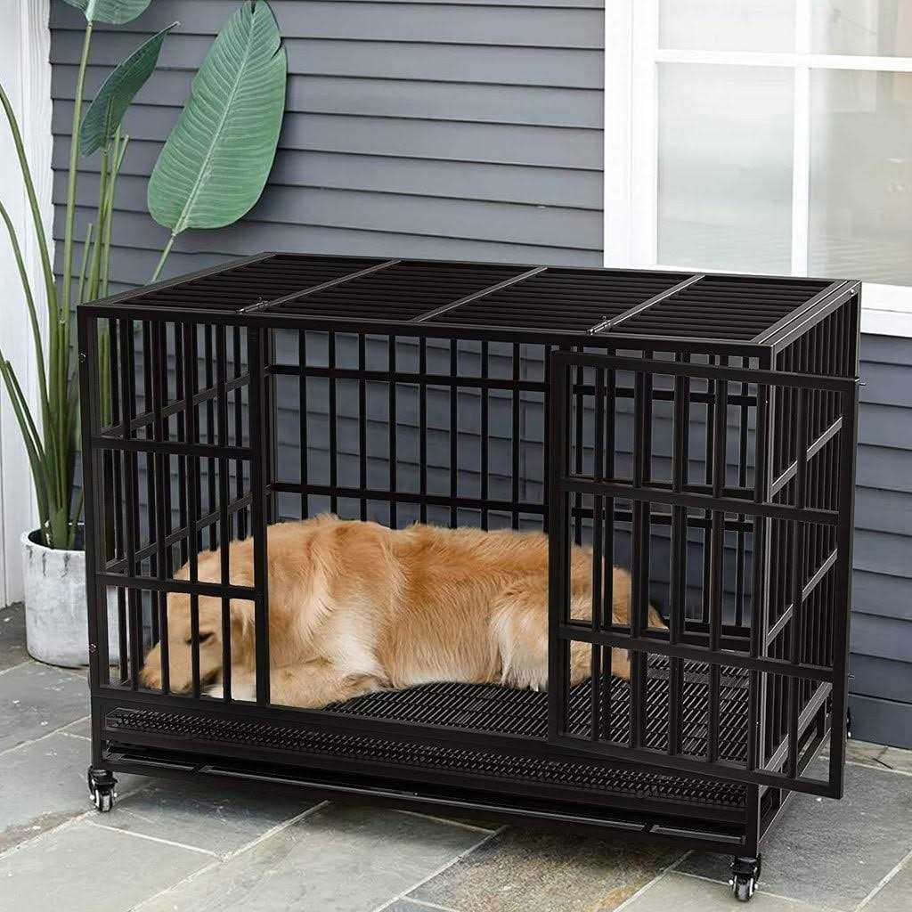 Heavy Duty Dog Crate with Removable Tray A5218