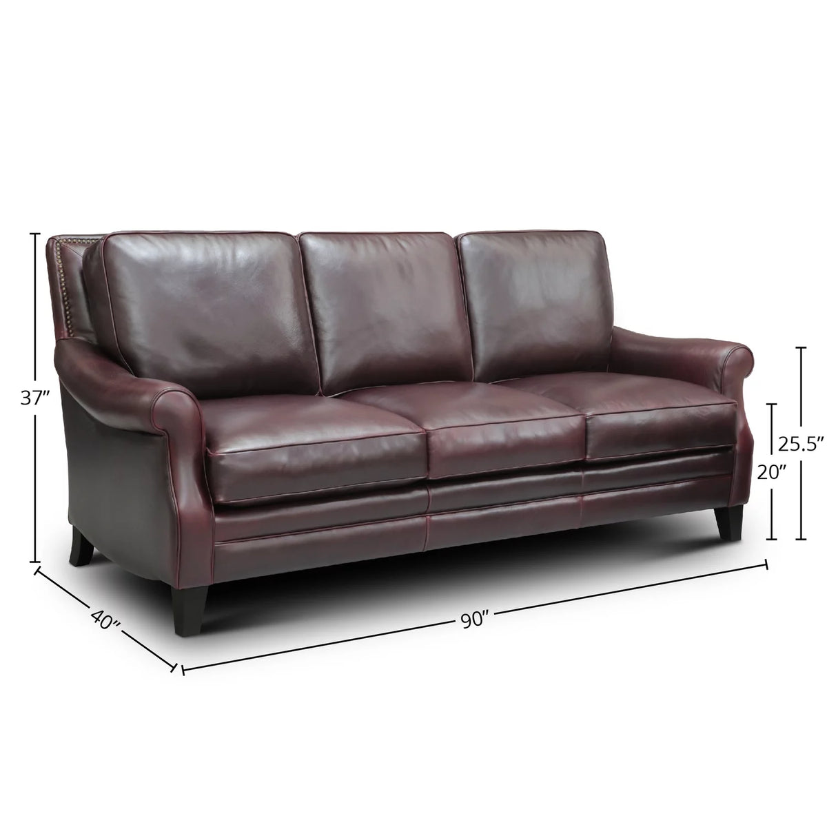 Leather Top Grain Traditional Sofa O82141