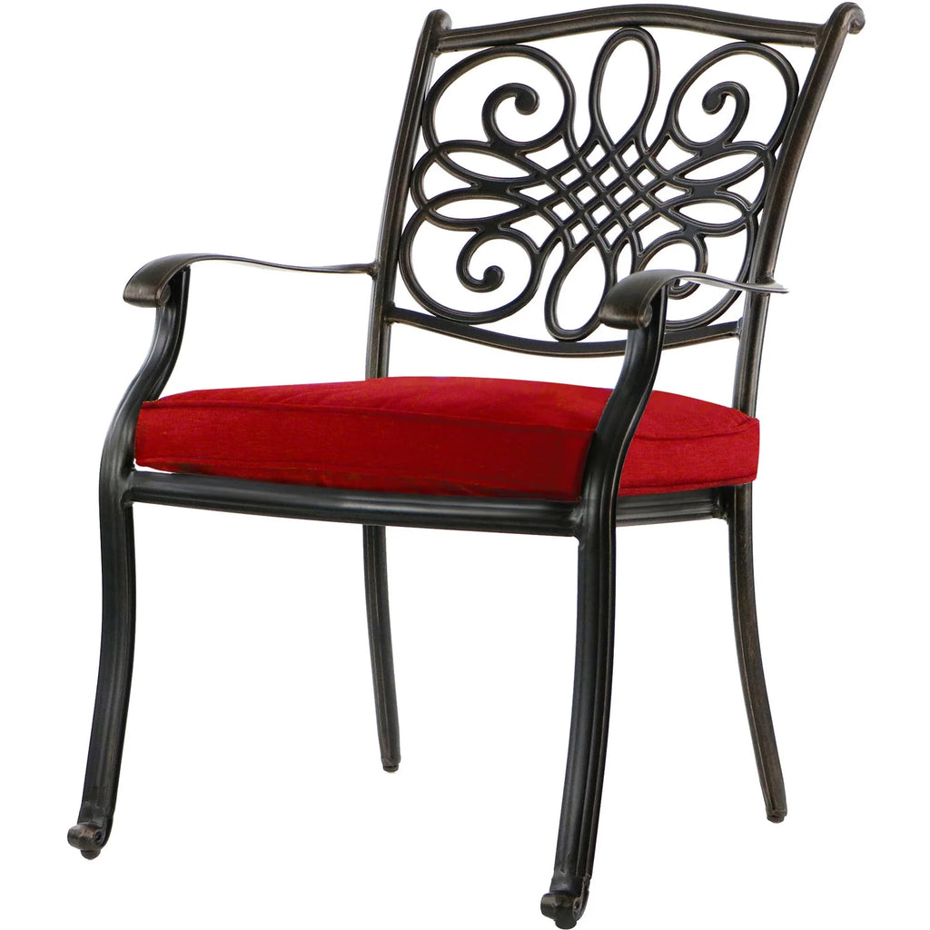 11-Piece Outdoor Dining Set with Cast-Top Table and Chairs P40915