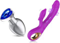 Metal Anal Butt Plug Rabbit Vibrator Z695789