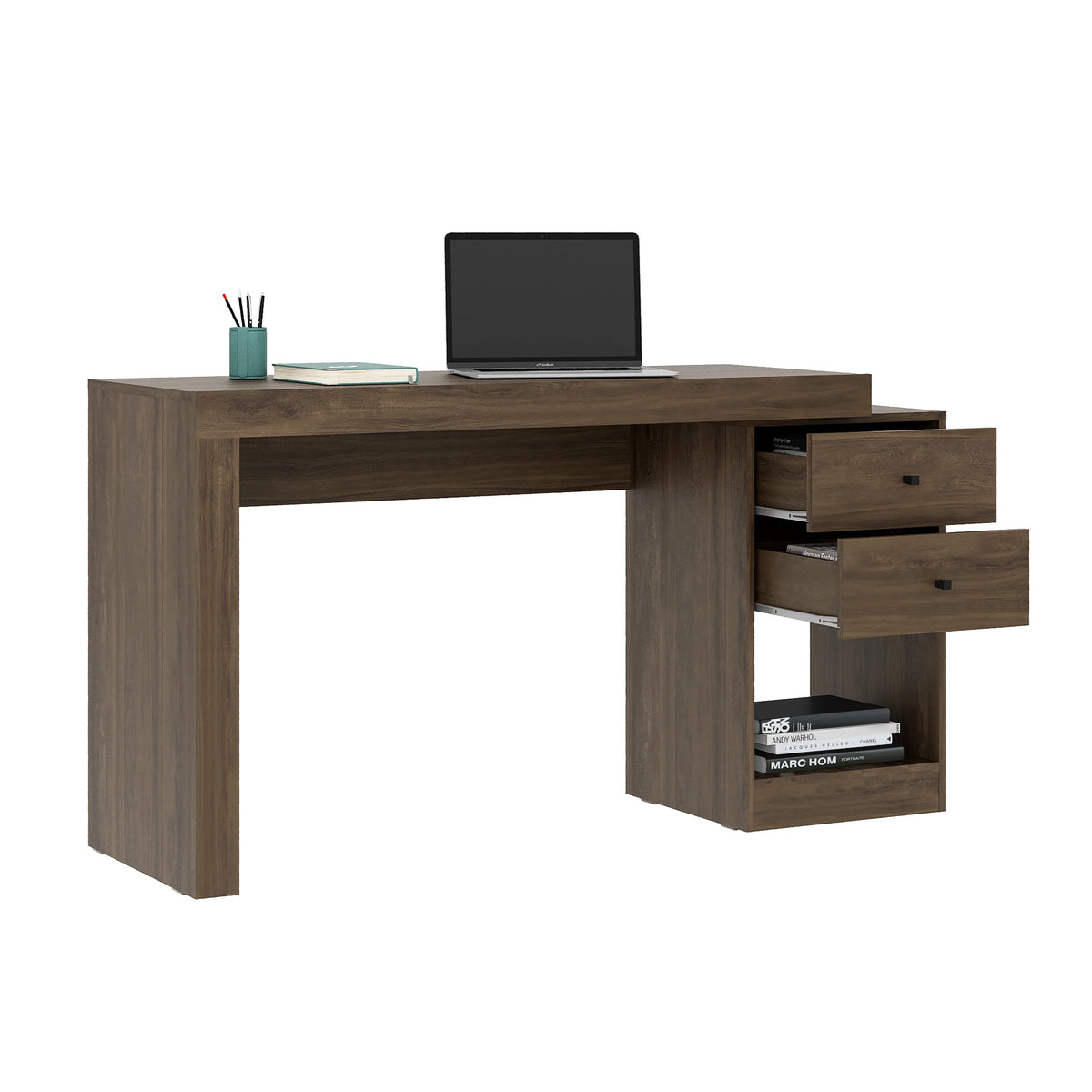 Expandable Walnut Home Office Desk R704