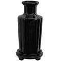 12" Solid Black Porcelain Vase F11439