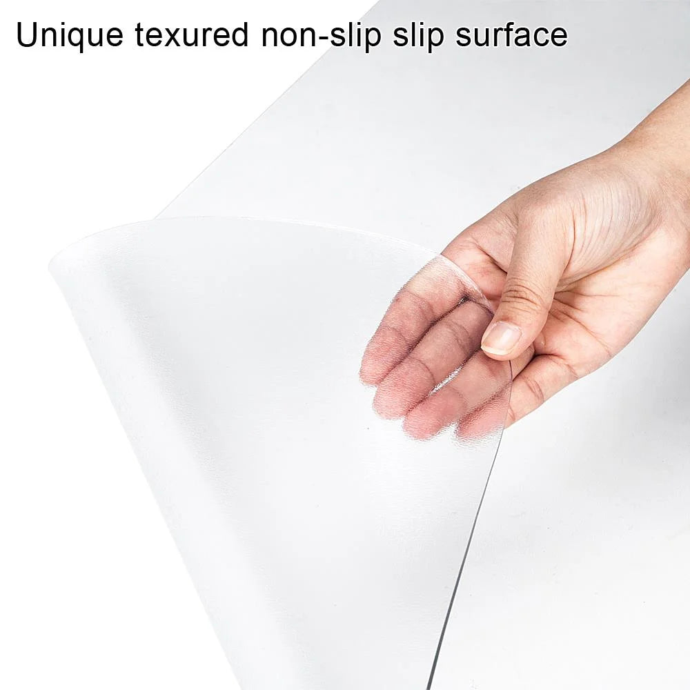 Clear PVC Desk Chair Mat for Hard Wood Floor W838437