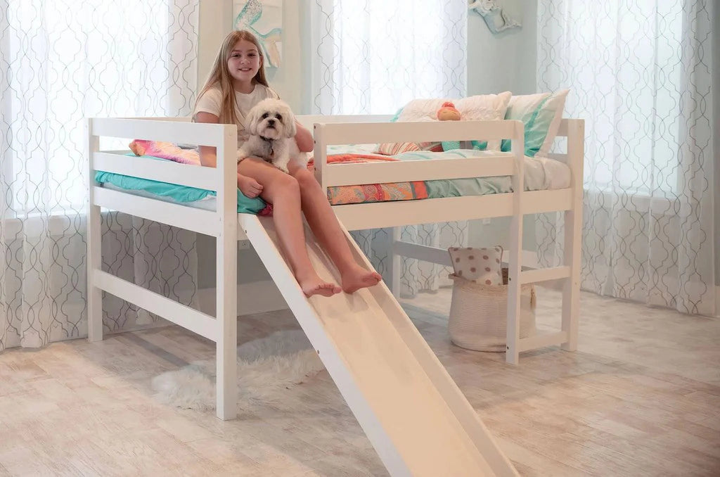 Full over Twin Bunk Bed with Slide Q76093