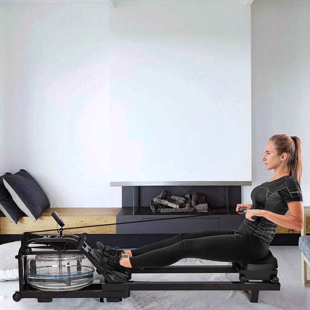 Rowing Machine with LCD Monitor, 330 lbs Weight Capacity, Adjustable R3758