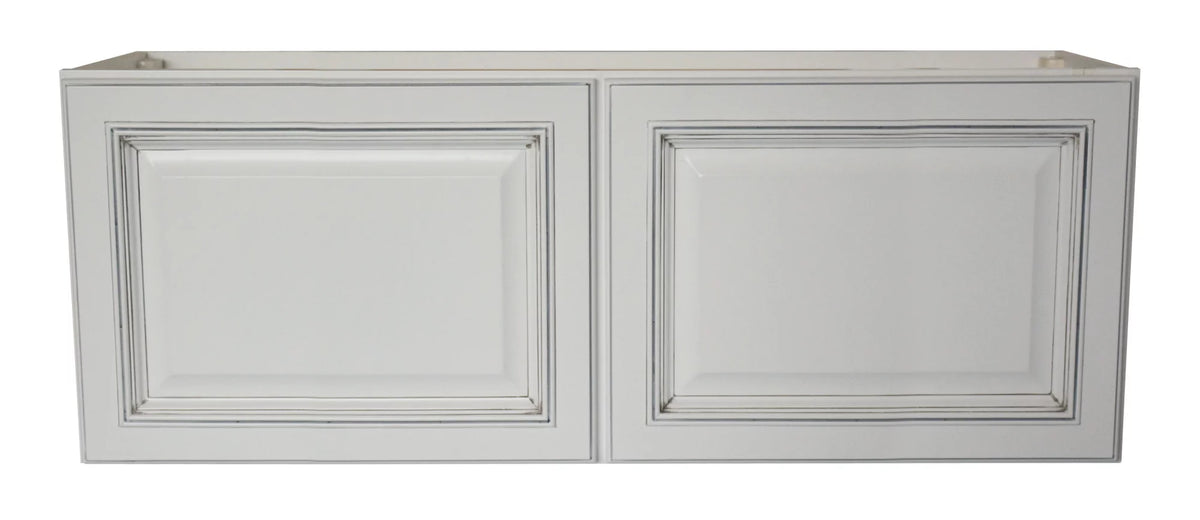 White 36" Wide 15" High Double Door Bridge Cabinet C31688