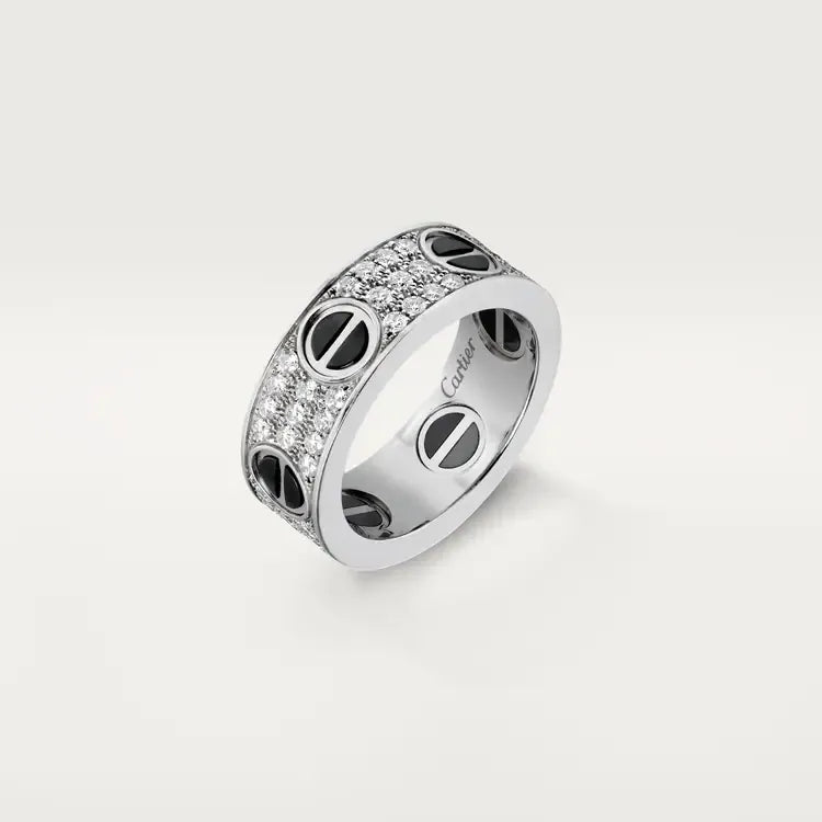 Ceramic Diamond-Paved Ring A32344