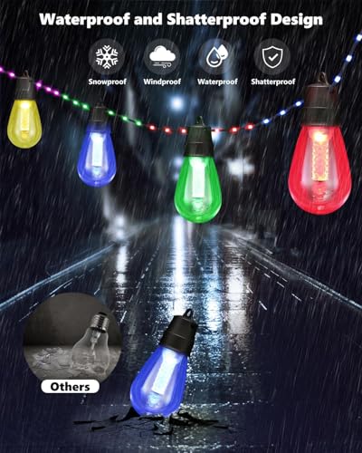 50Ft RGBw Color Changing Dimmable String Lights M130