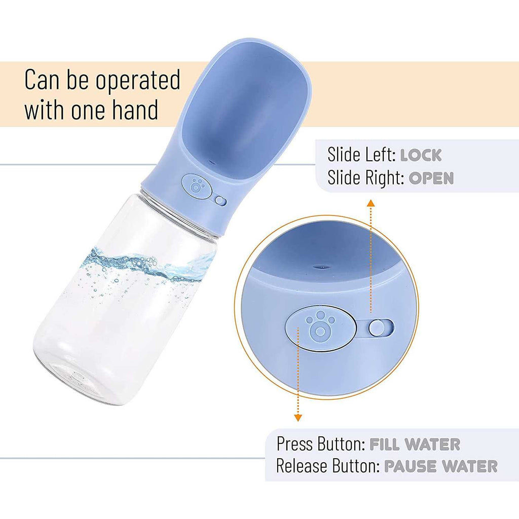 Blue 19oz Portable Dog Water Bottle U753