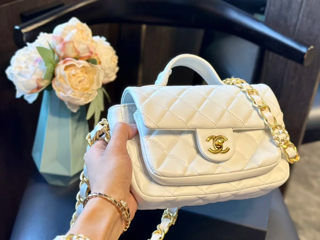 Mini Flap Bag with Top Handle N33369