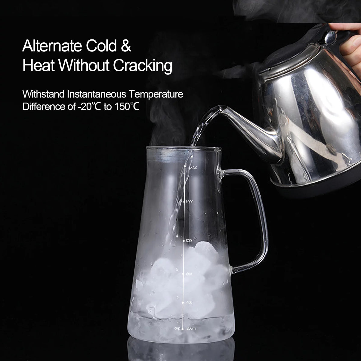 Glass Kettle Cold Brew Coffee Maker with Stainless Steel Filter U901