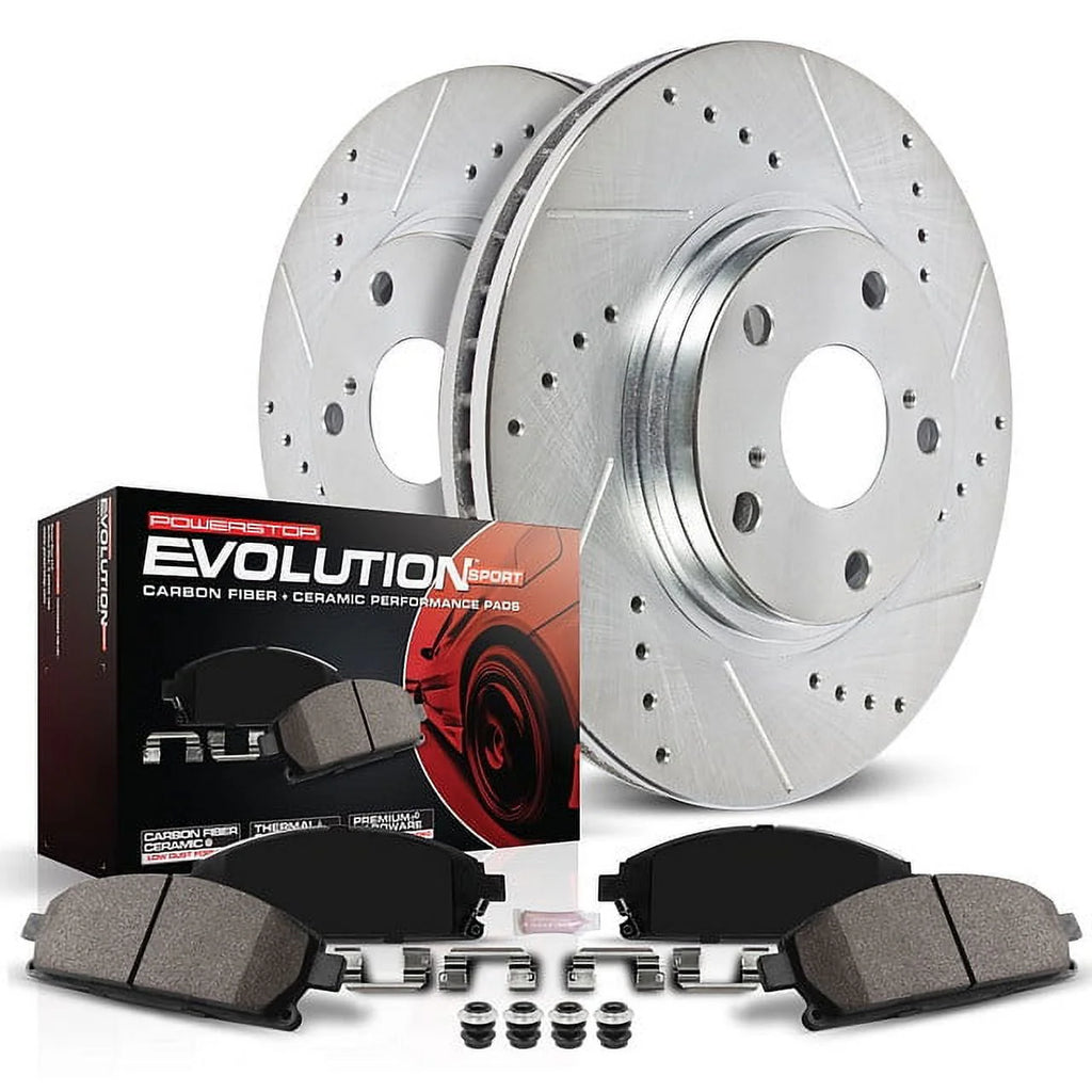 Rear Drilled & Slotted Ceramic Brake Kit R740