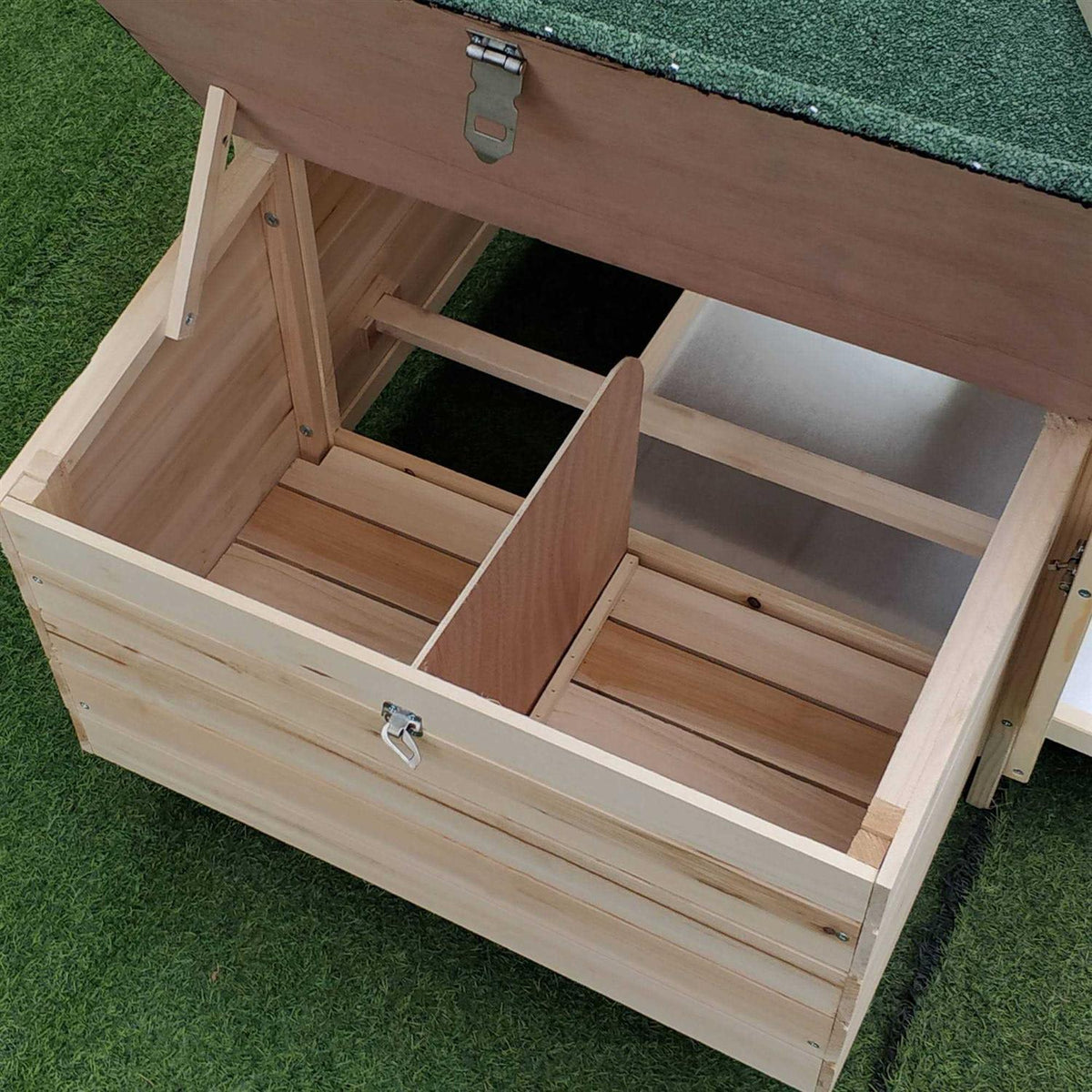 Wooden Chicken Coop with Nesting Box V466