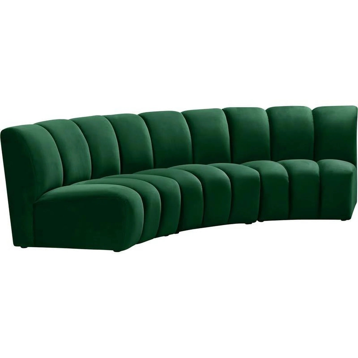 Green Velvet 3pc Modular Sectional W65551