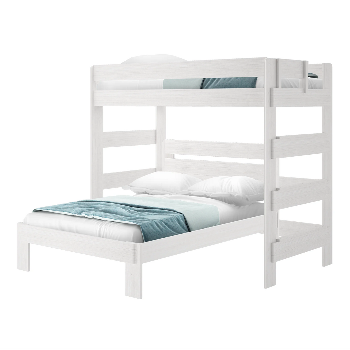 Solid Wood Twin over Full L-Shaped Bunk Bed M82043