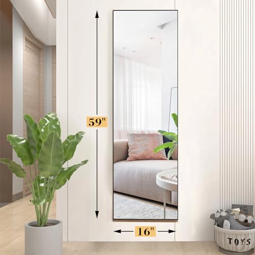Arched Full Length Mirror 64"x 21" Gold H468