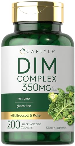 350mg 200 Count Vegetarian Non-GMO Gluten Free DIM Supplement I8774