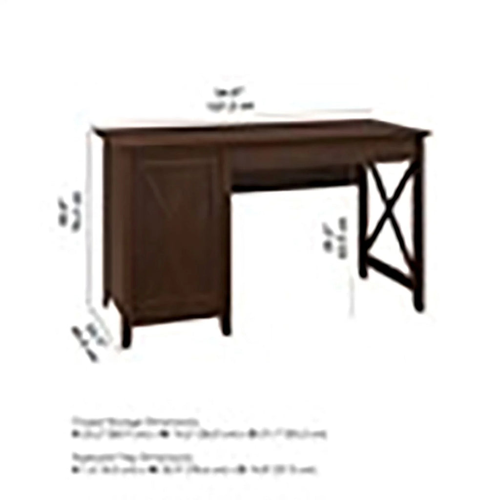 Wood Computer Desk with Storage Cabinet Q530208