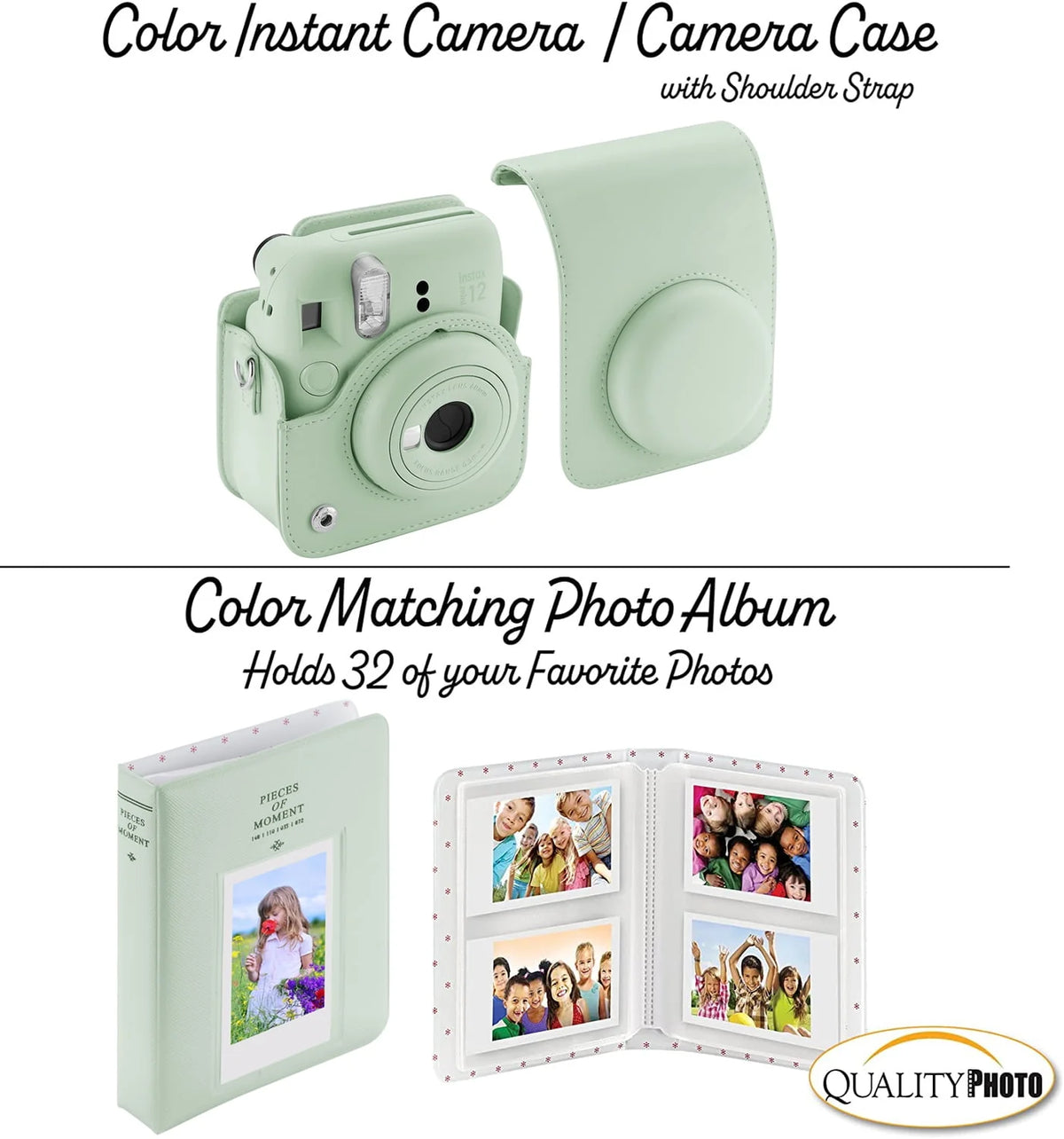 Blossom Pink Instant Camera with Case and Accessory Kit T686645