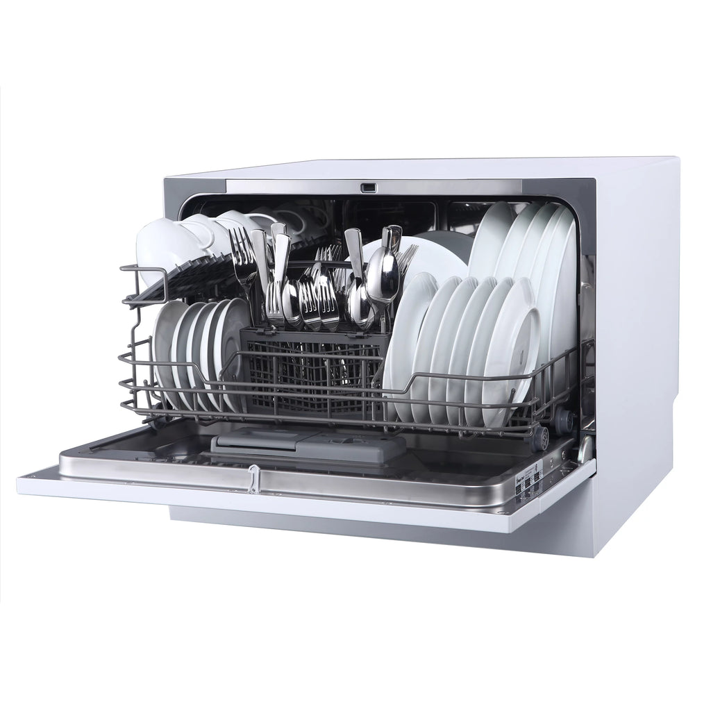 Countertop Portable Dishwasher 6 Place Setting White Q137