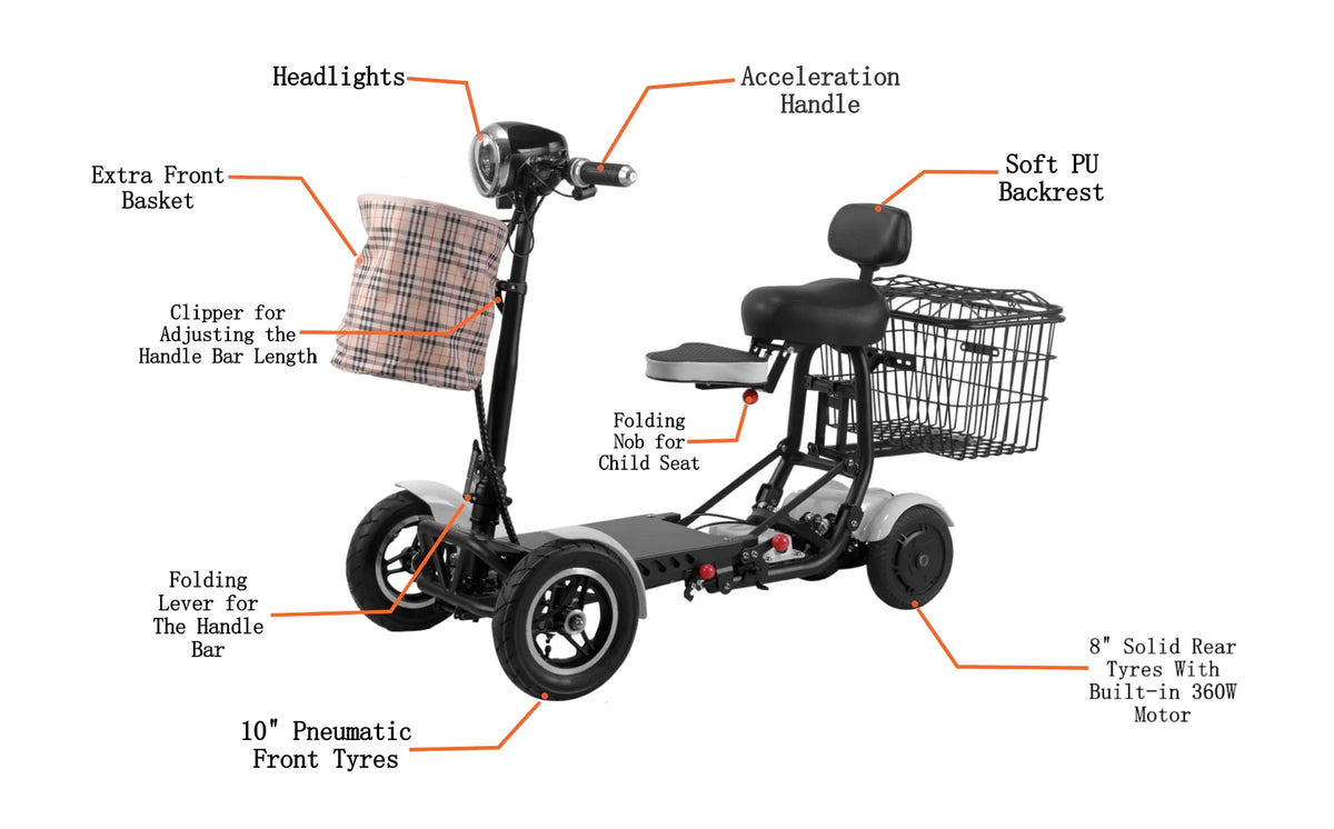 Foldable Lightweight Mobility Scooter V817049