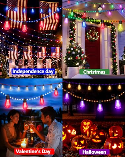 50Ft RGBw Color Changing Dimmable String Lights M130