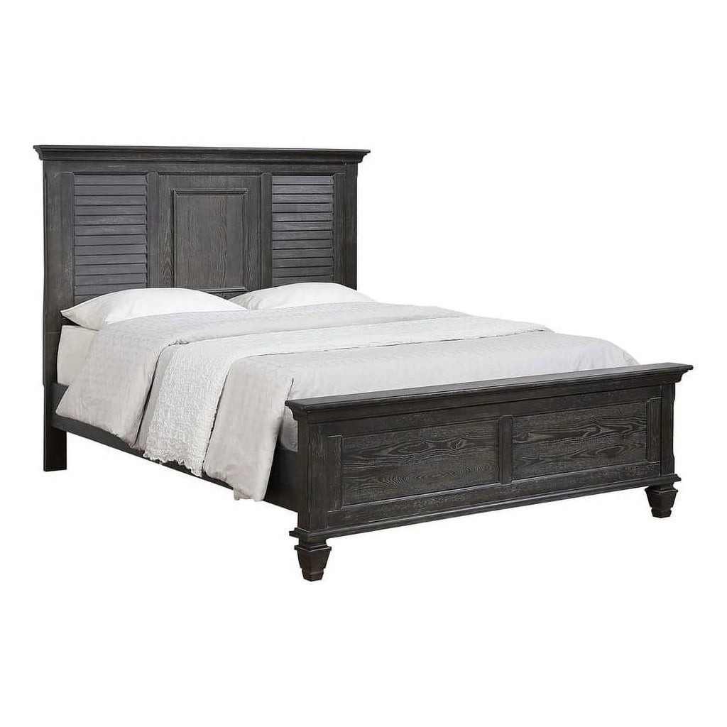 Wood Eastern King Panel Bed C361