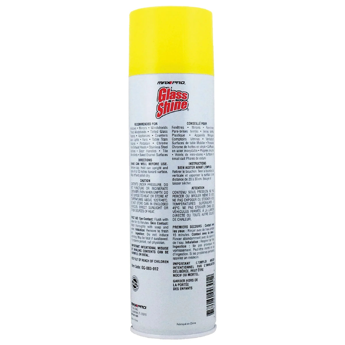 Glass Cleaner, 19 Ounces I584
