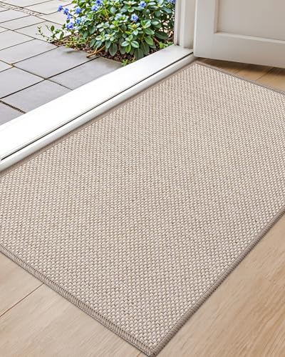 Grey 17"x29" Non Slip Washable Indoor Door Mat J8997