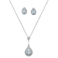 Teardrop Pendant and Matching Earring Set Z510330