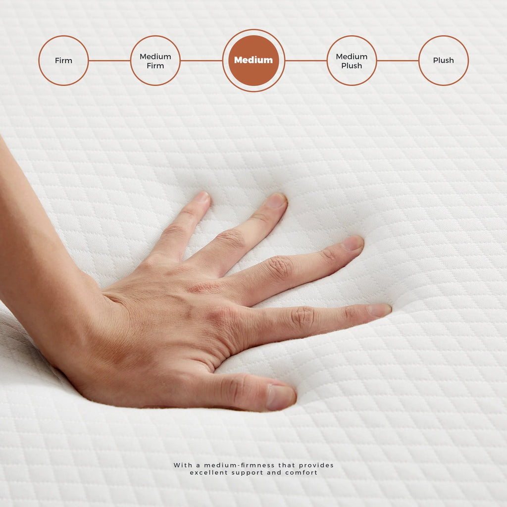 4 inch Tri-fold Memory Foam Mattress Topper with Washable Cover W901