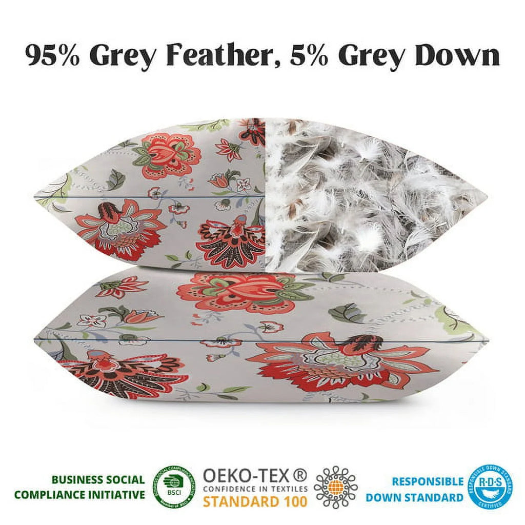 Waterproof Decorative Throw Pillows Set of 2, 18x18 Inch C893