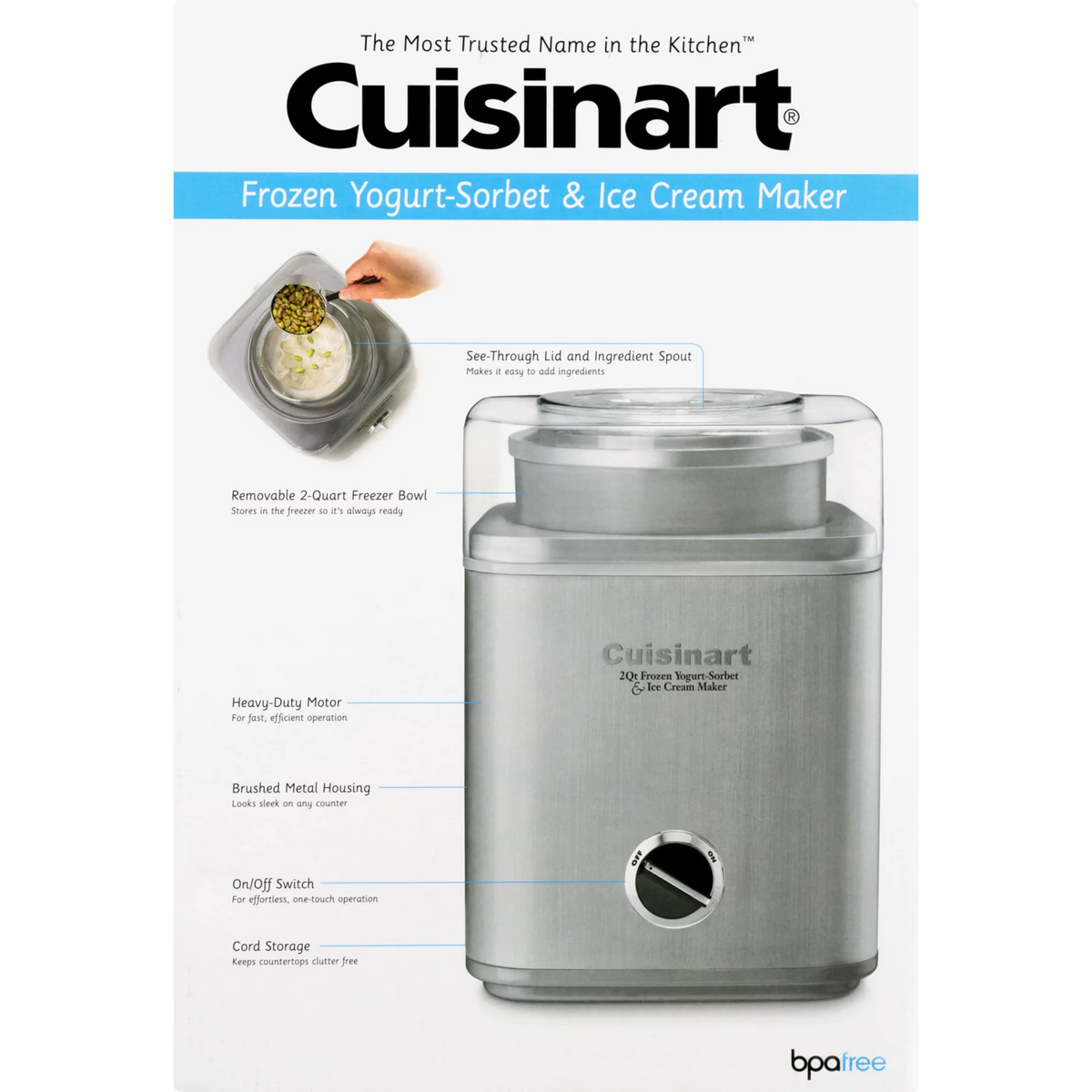 2-Quart Frozen Yogurt-Sorbet & Ice Cream Maker E686