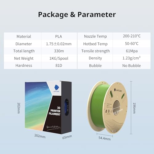PLA 3D Printer Filament 1.75mm 1KG Spool Pearl Black A282554