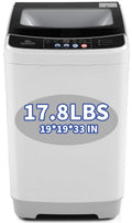 2.4 Cu.ft Portable Washing Machine with Glass Top-Load & Drain Pump L74567