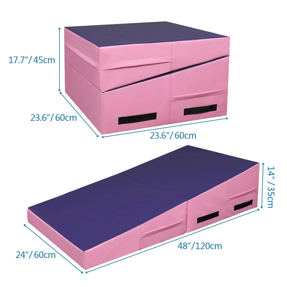48x24x14 Folding Gymnastics Incline Mat B290