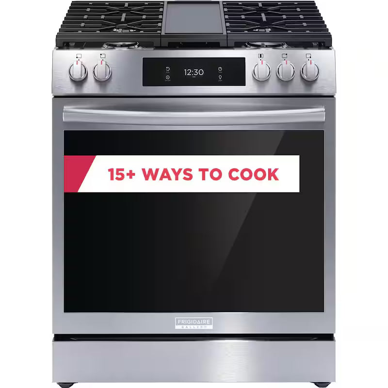 30 in. 5 Burner Slide-In Gas Range with Air Fry Stainless Steel R435372