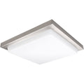 18 Inches Brushed Nickel Square LED Flush Mount Y9771