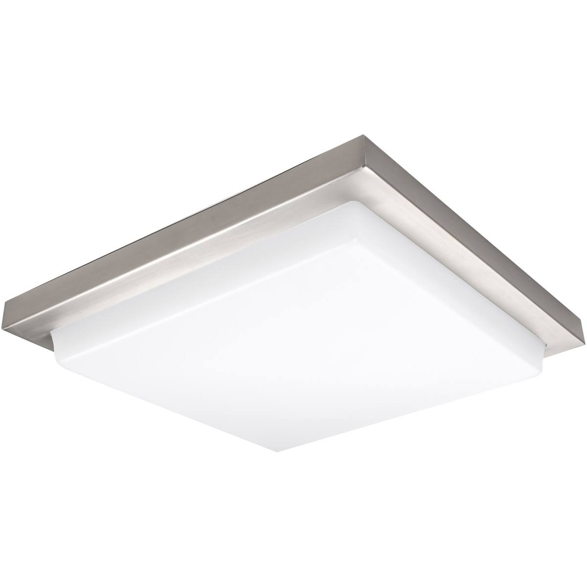 18 Inches Brushed Nickel Square LED Flush Mount Y9771