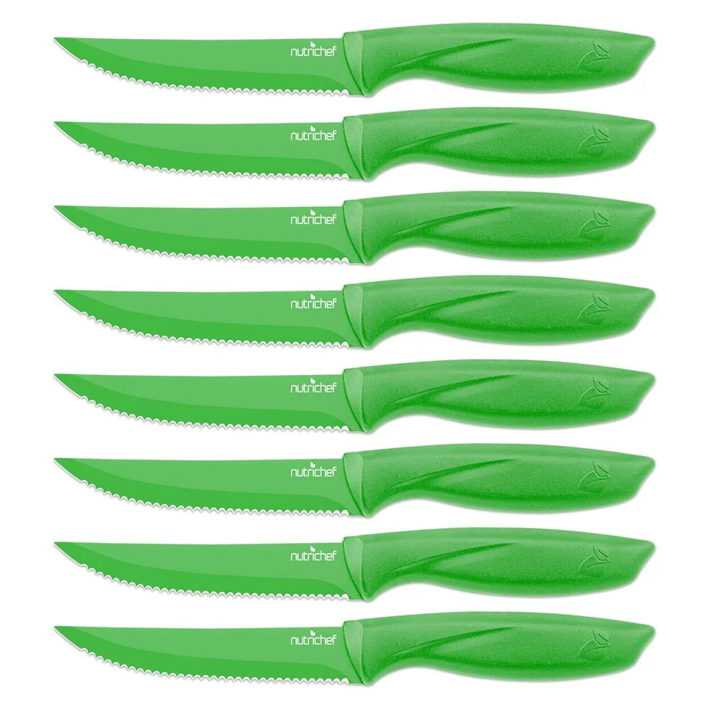 8 Piece Non-stick Stainless Steel Kitchen Knife Set L815307