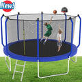 12FT Round Trampoline with Enclosure Net V472474