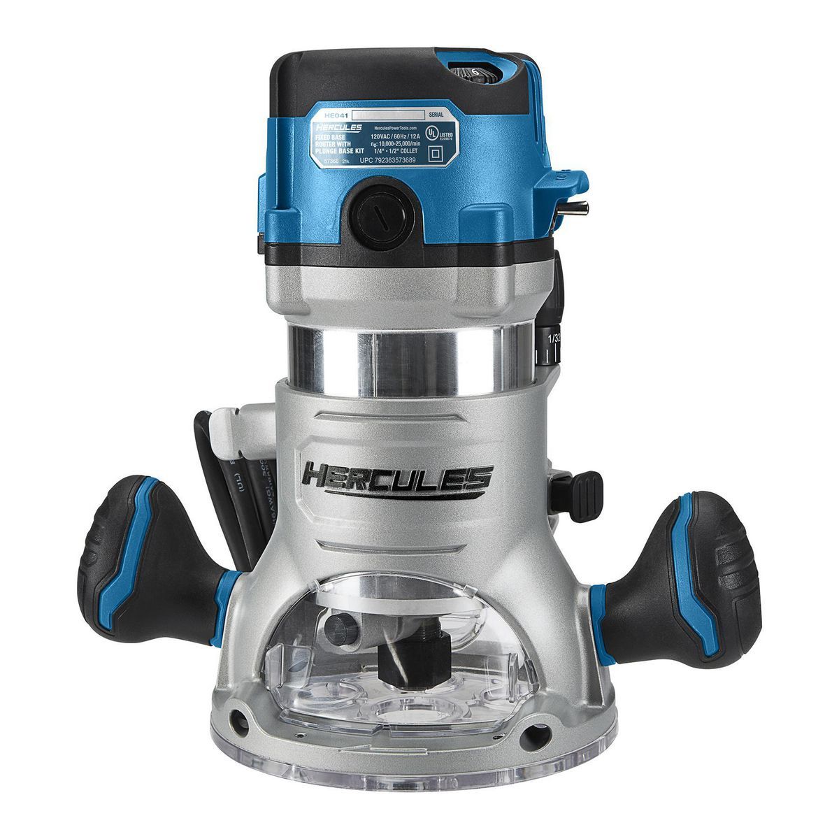 12 Amp Variable-Speed Fixed Base Router with Plunge Base Kit R3324
