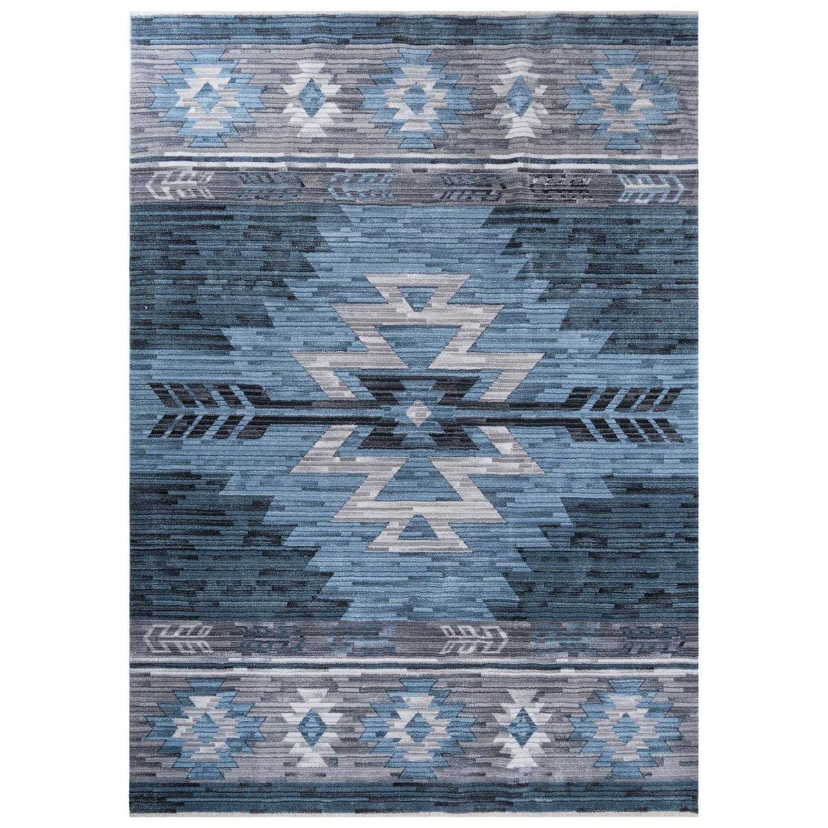 5x7 Modern Faded Area Rug W816
