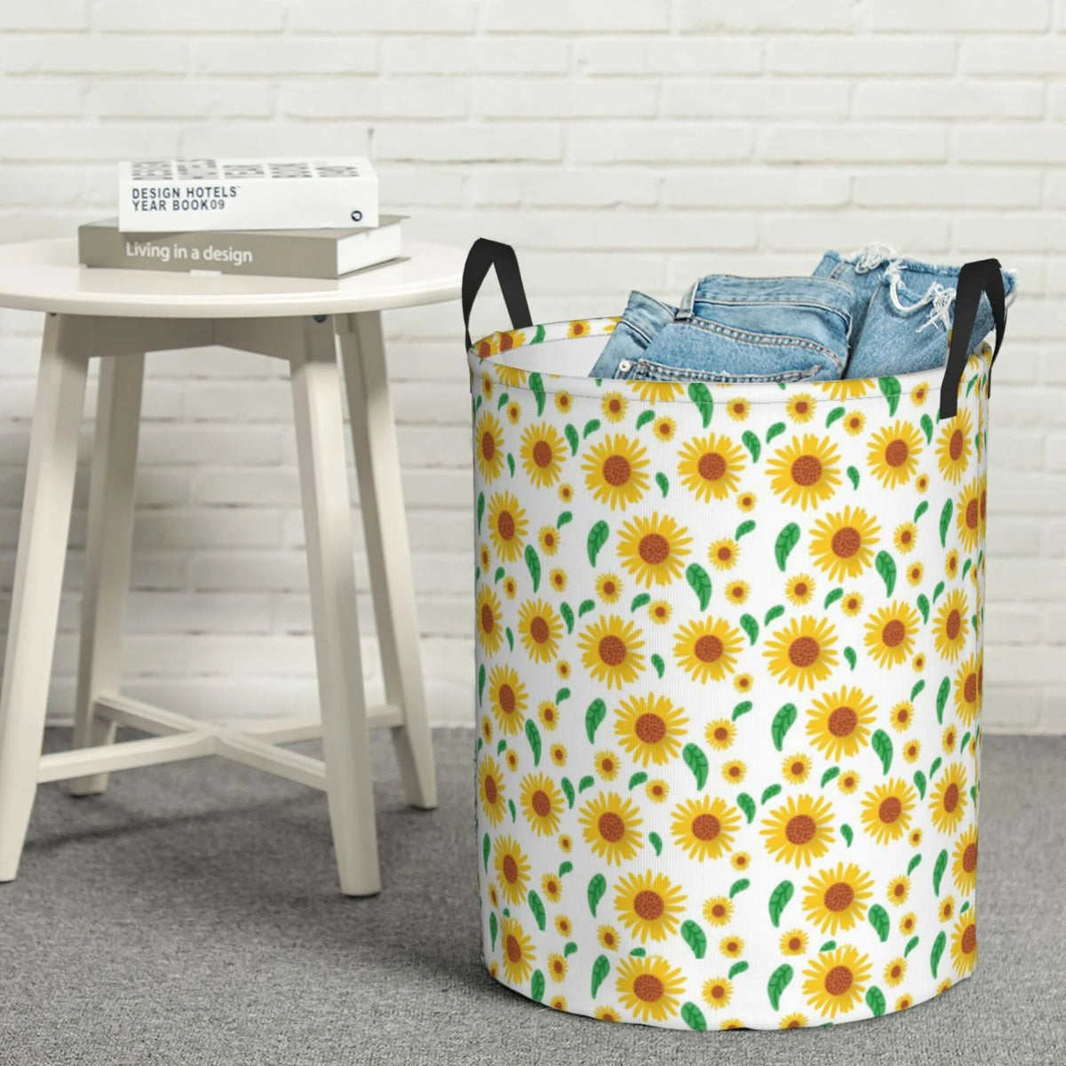 Round Waterproof Collapsible Laundry Basket N67342