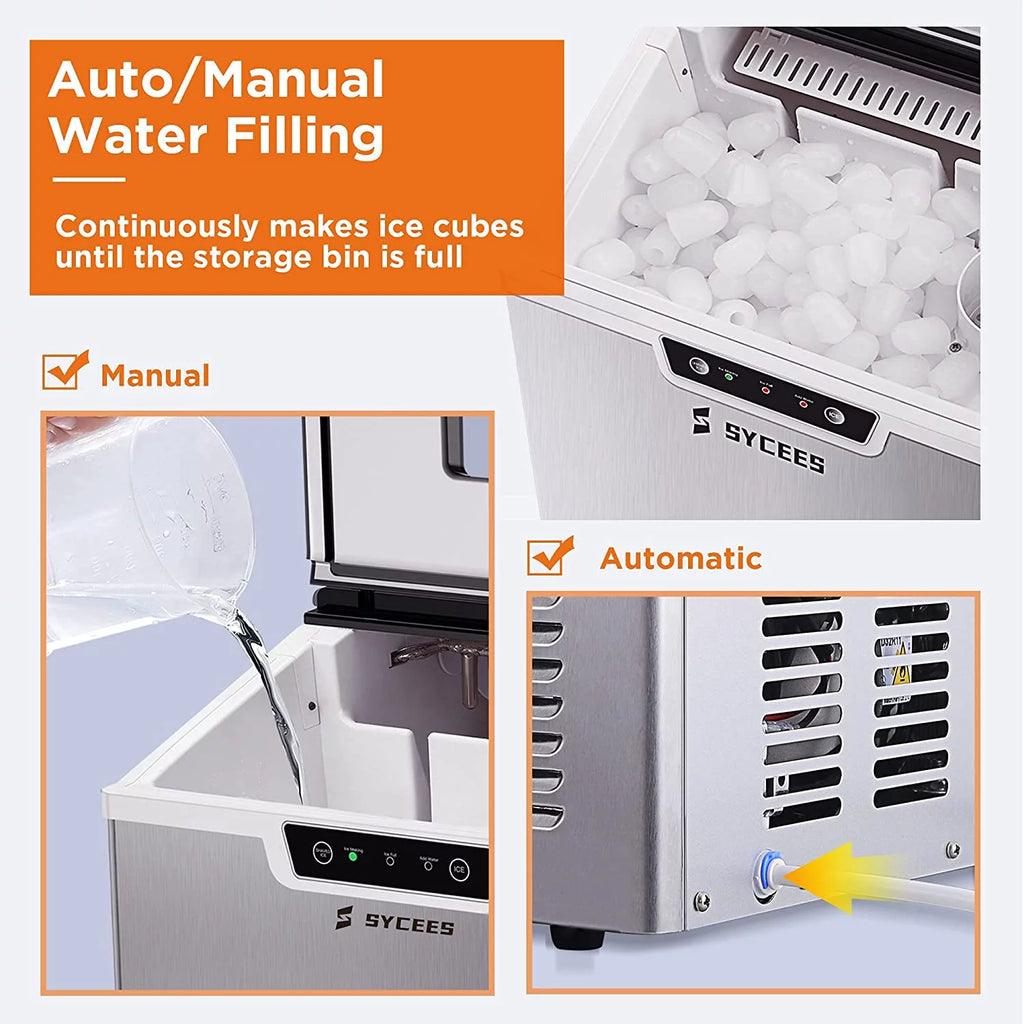 2-in-1 Countertop Ice Maker Machine & Ice Shaver A621